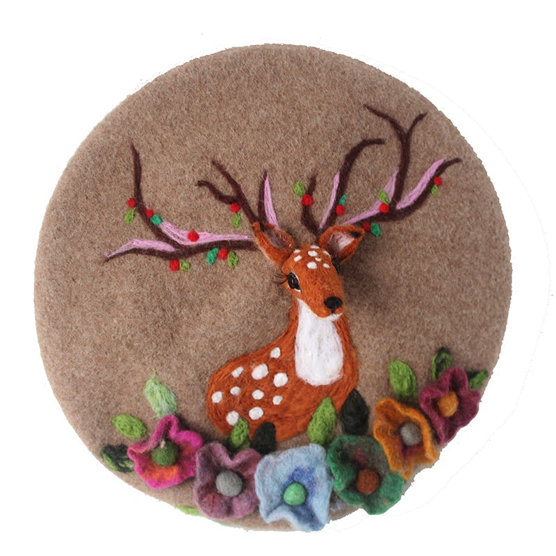 Fairy deer elf beret YV42423