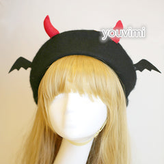 Cute devil wings beret yv42319