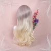 Gradient long roll wave wig YV40339