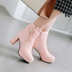 Cute High Heel Martin Boots (Size 36) yv0208