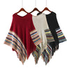 Fringed cloak shawl knit bat shirt YV40834