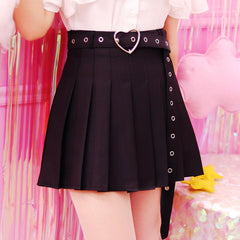 Sweet pleated skirt yv483
