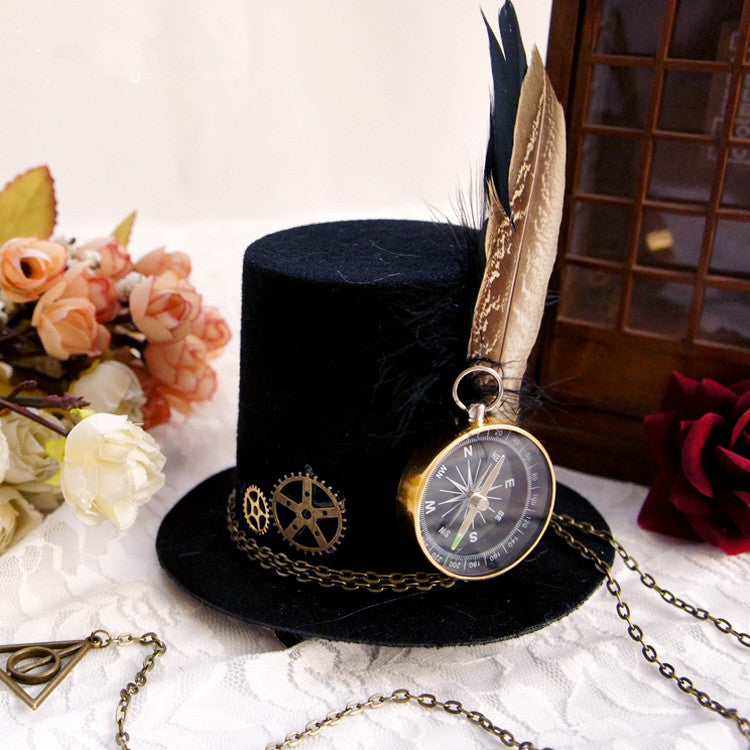 Gothic vintage clock top hat YV44517 – Youvimi