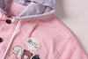 Harajuku cute little animal embroidery hooded cowboy jacket YV1507