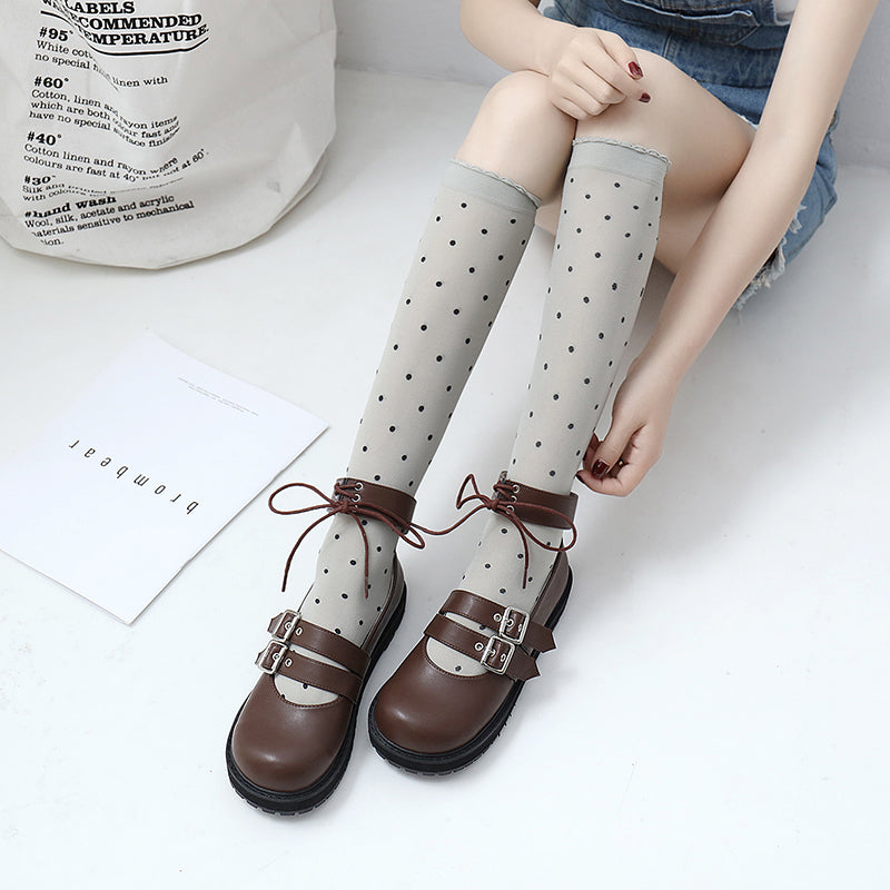 Japanese Lolita Leather Shoes YV40186