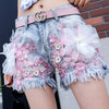 Korean fashion embroidered jeans YV90105