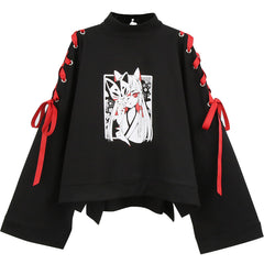 Anime monster fox long-sleeved sweater YV43762