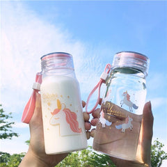 Cute Unicorn Glass Cup YV40233