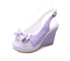 Lovely princess sweet bow-tie Fish mouth high-heeled shoes  YV18002