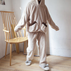 Cute cartoon and velvet pajamas suit YV8023
