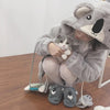 Grey koala ear plush coat YV8071