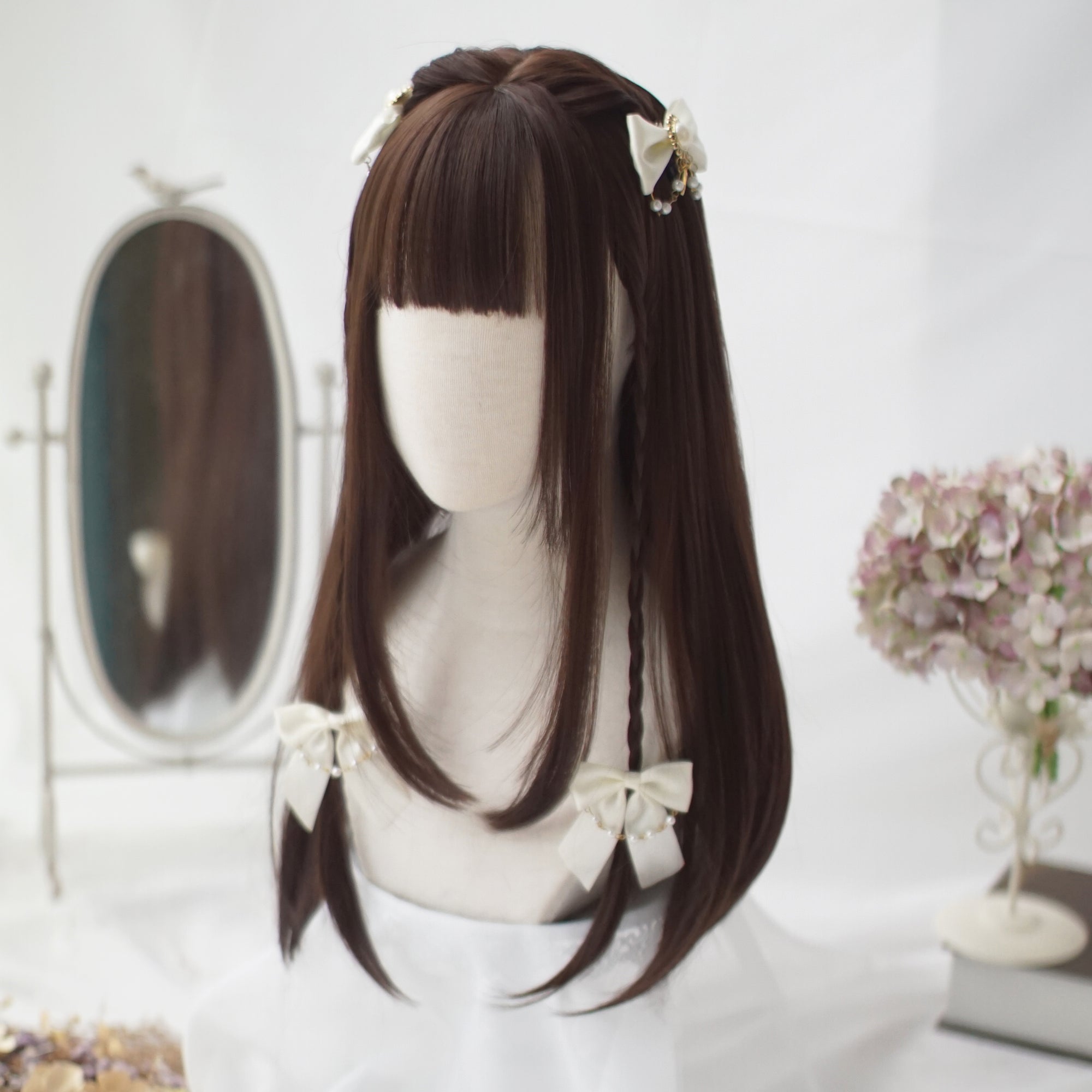Review for Lolita white long wig YV46089 main image 1