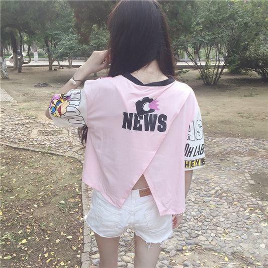 Lovely Pink Print T-Shirt YV574