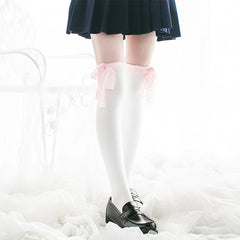 College style lace over-knee socks YV44497