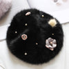 Japanese rabbit fur beret yv40690