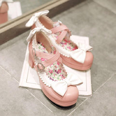 Lolita bow shoes yv42830