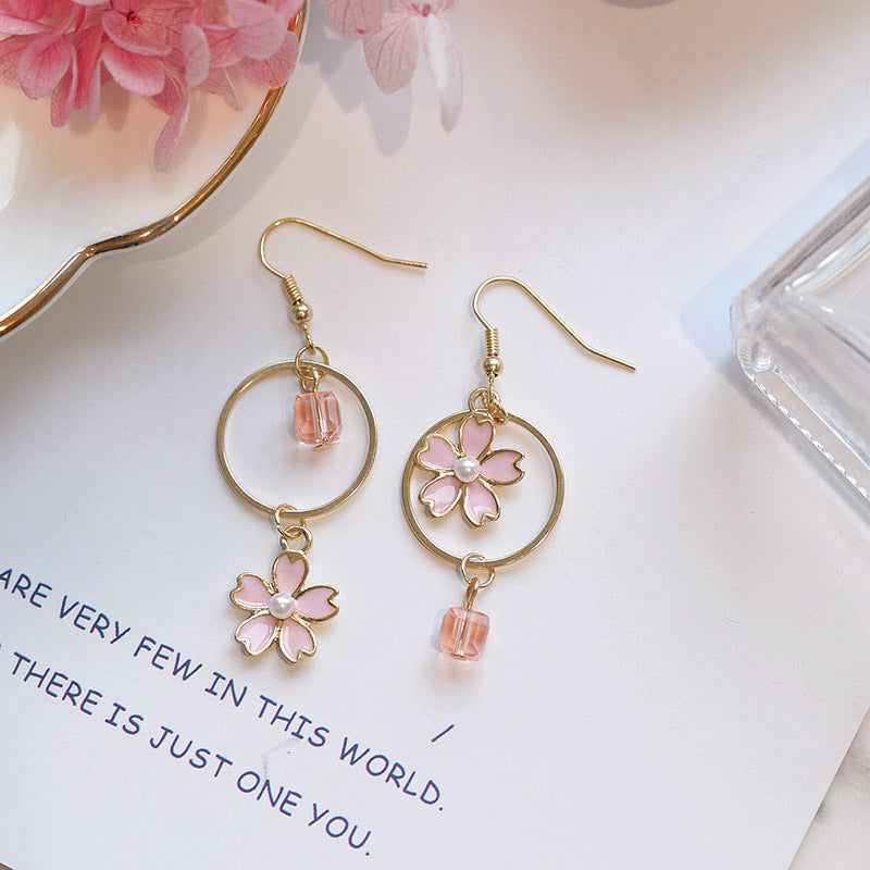 Cherry Blossom Accessories, Cherry Earrings Kawaii