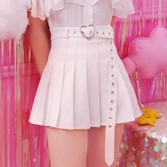 Sweet pleated skirt yv483