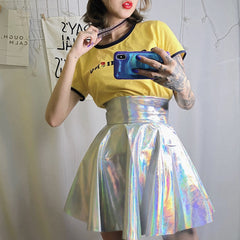Korea Harajuku Style Laser Skirt YV90092