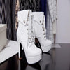 Fashion Pu Leather High Heels British Martin Boots YV5071