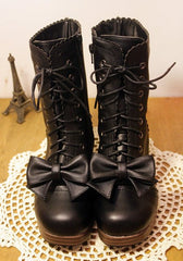 Sweet lolita bowknot boots YV130