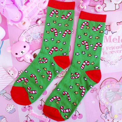 Cutekawaii Christmas socks 7 pairs YV8058