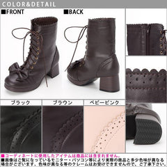 Sweet lolita bowknot boots YV130