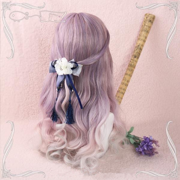 Harajuku Lolita purple cos wigs yv42069