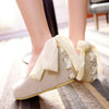 Lolita lace strap wedge shoes YV40442