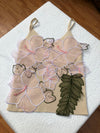Cute knit embroidery camisole YV90107