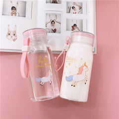 Cute Unicorn Glass Cup YV40233
