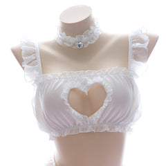 Heart mesh lace sexy suit YV40807