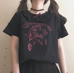 Cute bow T-shirt YV41116