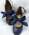 Kawaii Big Bow Low Heels Shoes YV2153
