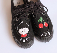 Harajuku Casual Chi-Bi Maruko Flats Preppy Cute Shoes YV2226