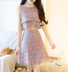 Japanese fake two pieces of sweet A word skirt YV2250