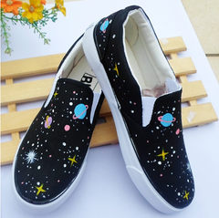 Harajuku galaxy hand-painted canvas shoes YV2297