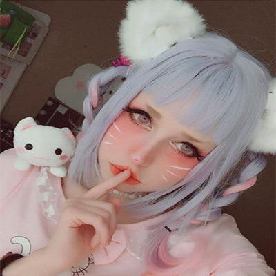 Review for Japanese  fashion cutekawaii cosplay wigs YV5069