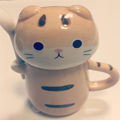 Review for kawaii cat ceramic tea/coffee mug/cup yv194