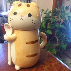Review for kawaii cat ceramic tea/coffee mug/cup yv194