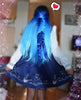Harajuku navy wind girl actress sea high waist dress yv1129