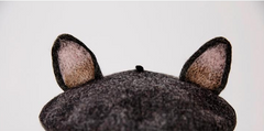 Cute dark gray cat ears berets  YV2407