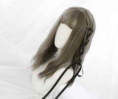 lolita fashion linen gray wig YV2451