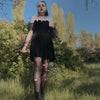 Review for Black velvet dress YV43624