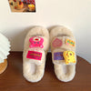 Cute plush bear slippers yv31456