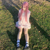 Review for  Lolita pink long straight wig yv42088