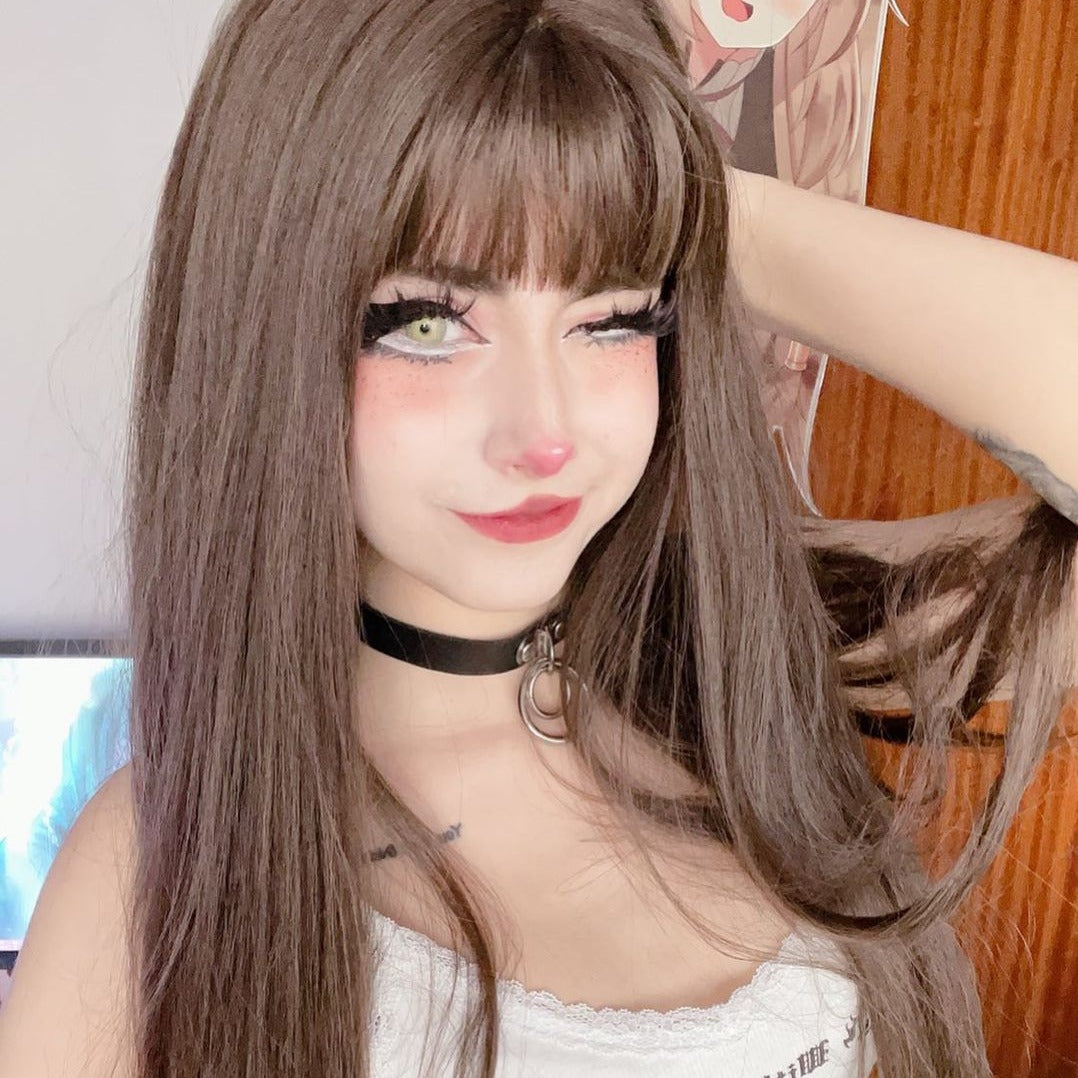 Review for Cute natural long straight wig yv42841