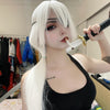 Review for Harajuku white long wig YV43645
