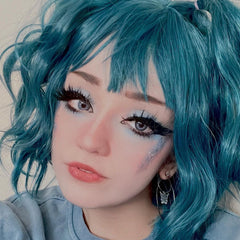 Review for Gothic blue green wig YV41082