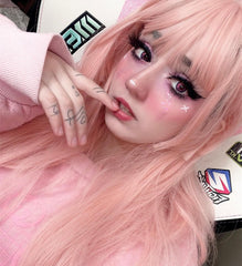 Review for lolita pink long wig YV43002